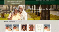 Desktop Screenshot of nickelsoncummingsfuneralhome.com